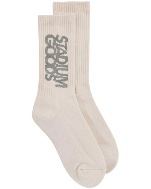 Stadium Goods White Sgs0443 Crew Socks