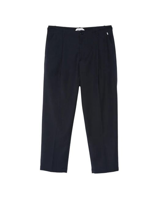 NEW YORK RESIDENT Blue Andrew Pleated Trousers for men
