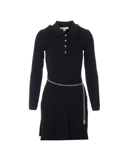 MICHAEL Michael Kors Blue Knitted Chain Dress
