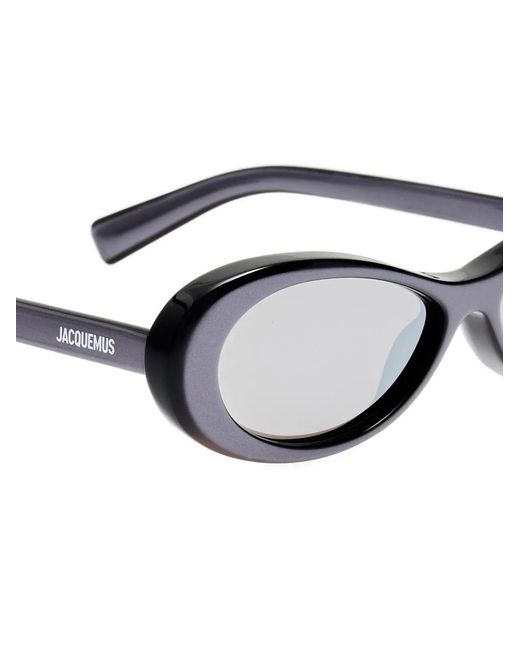 Jacquemus White Nuvola Oval-Frame Sunglasses