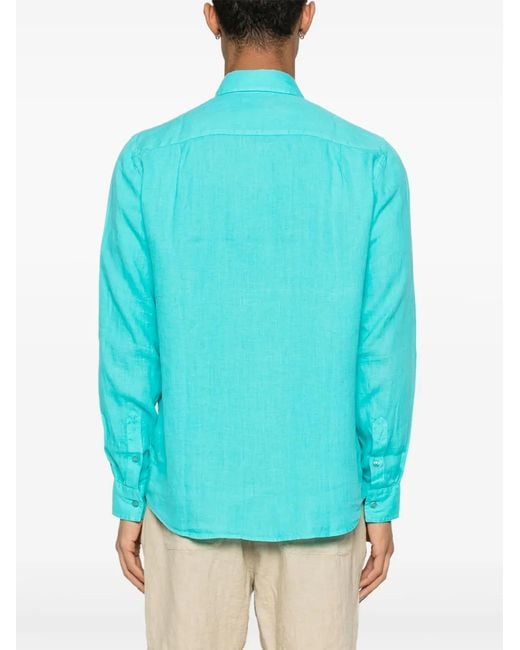 Vilebrequin Blue Caroubis Shirt for men