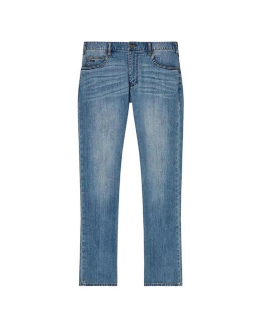 Emporio Armani Blue Jean À Cinq Poches Effet Délavé for men