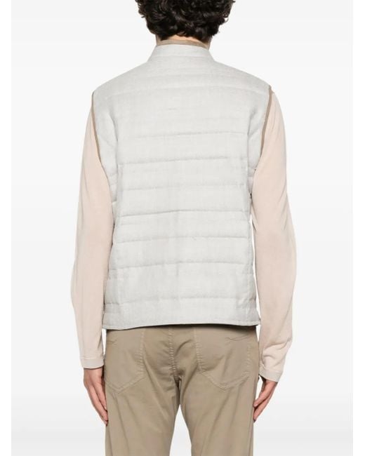 Chaleco Outdoor Corneliani de hombre de color White