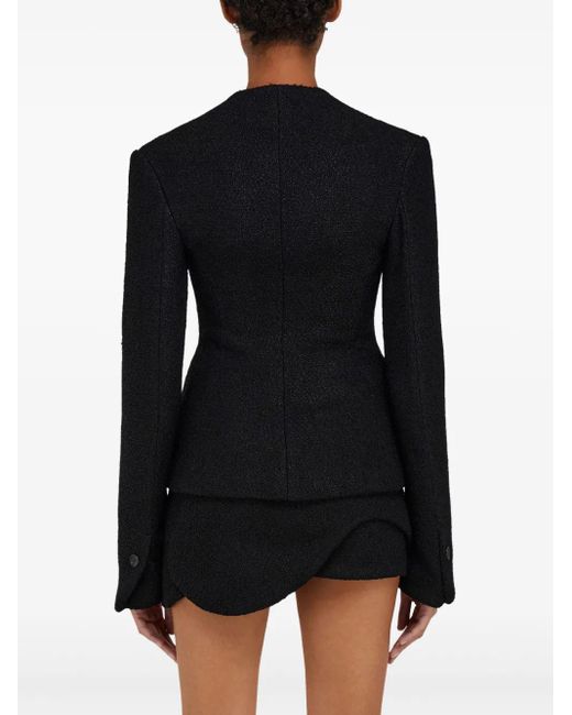 Ferragamo Black Single-Breasted Blazer