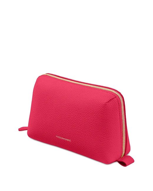 Maison De Sabre Pink The Tech Leather Pouch