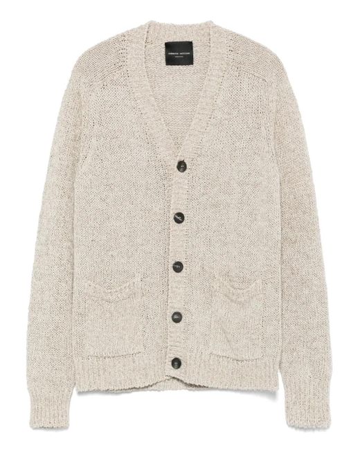 メンズ Roberto Collina ニット カーディガン White