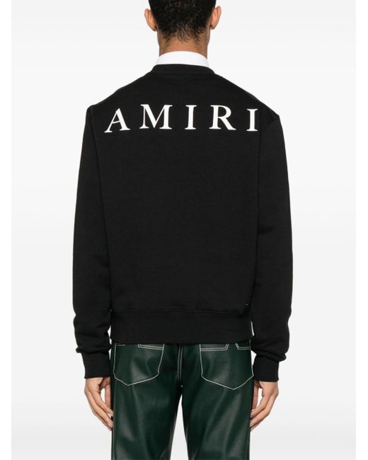 Amiri Black Ma-print Cotton Sweatshirt - Men's - Cotton for men