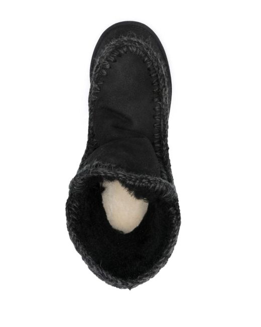 Mou Black Eskimo 35mm Wedge Boots