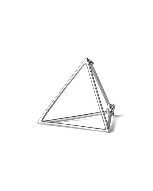 Shihara White Triangle Earring 30