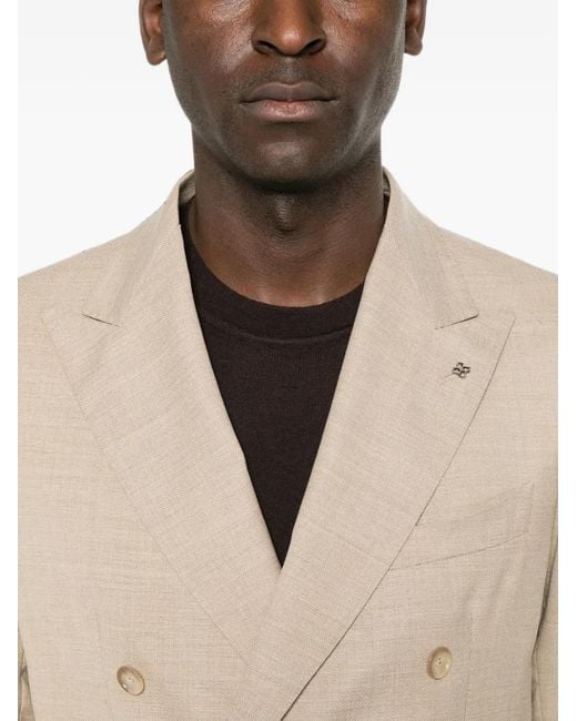 Tagliatore Natural Double-Breasted Blazer for men