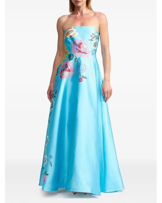 Aston Studio Blue Audrey Maxi Dress