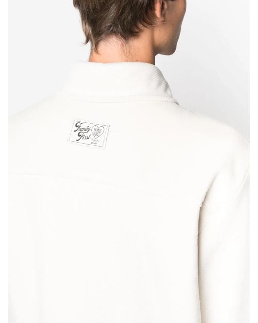 FAMILY FIRST White French-Terry Flap-Pocket Shirt for men