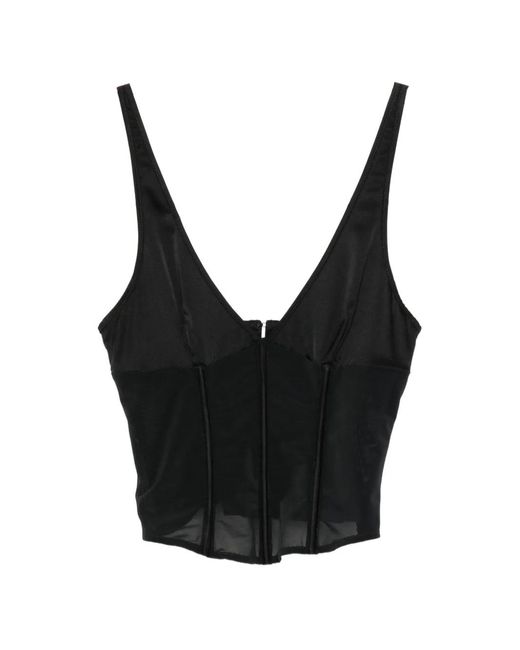 Kiki de Montparnasse Black Corset Tank Top