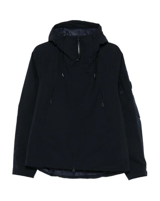 C P Company Black Pro-Tek Hooded Zip-Fastening Jacket for men
