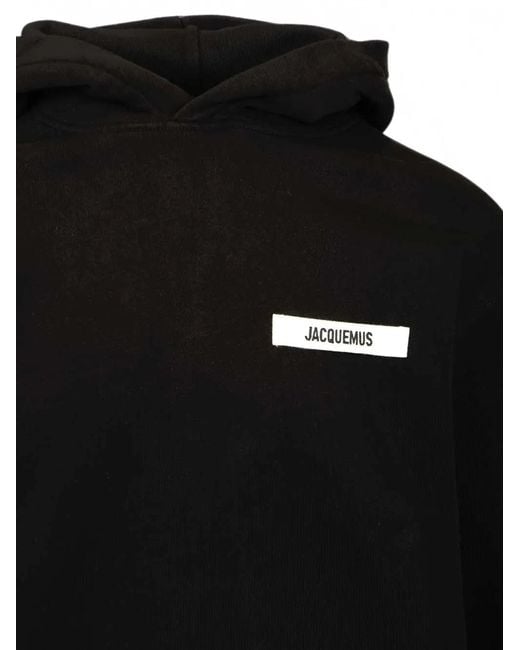 Jacquemus Black Le Hoodie Gros Grain Hoodie for men