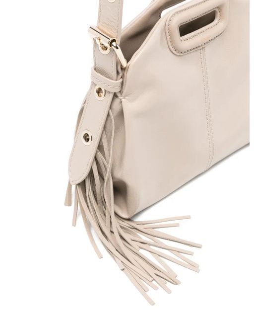 Maje Natural Naplack Leather Miss M Mini