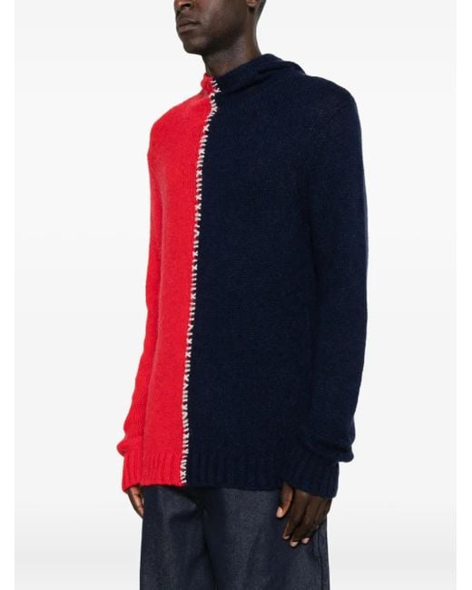 Charles Jeffrey Red Roll-Neck Sweater for men