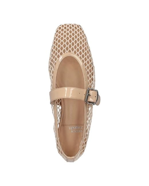 Jeffrey Campbell White Square-Toe Ballet Flats