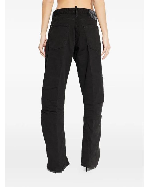DSquared² Black Loose-Fit Jeans