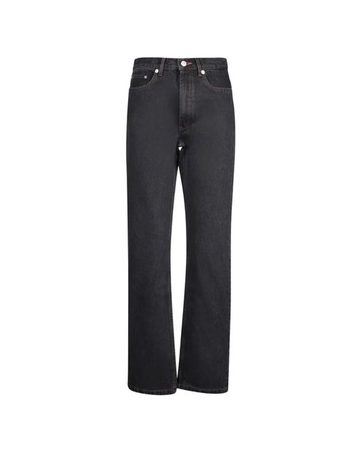 A.P.C. Blue Molly Belt-Loop Cropped Jeans