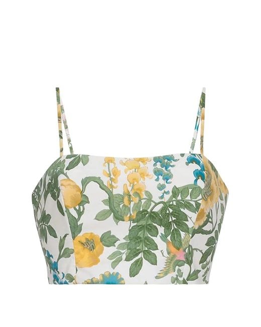 Cara Cara Blue Seema Floral-Print Top