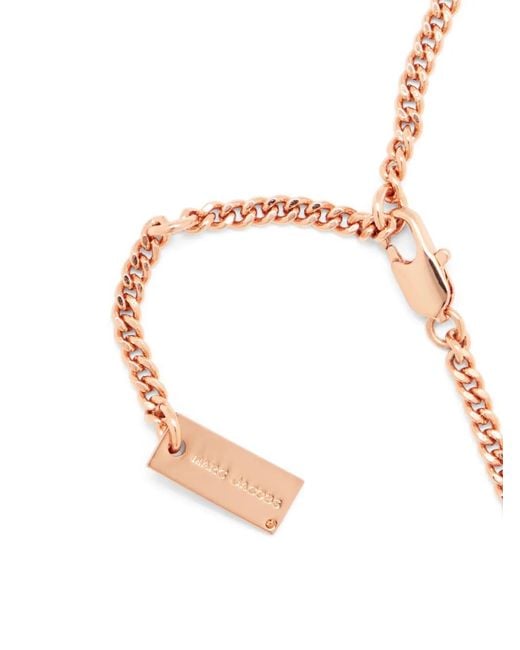 Marc Jacobs Pink The Mini Icon Tote Bag Charm Necklace