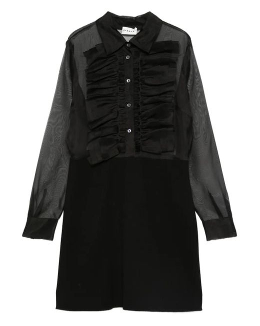 P.A.R.O.S.H. Black Dress With Ruffles