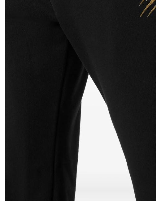 メンズ Philipp Plein Label Loose トラックパンツ Black