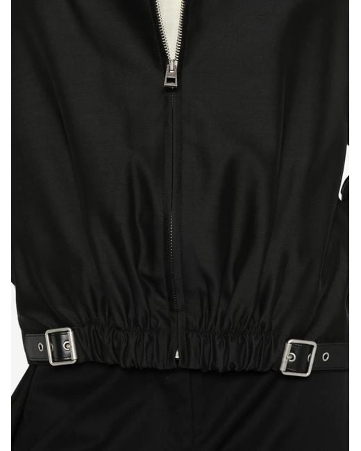 Loewe Black Wool And Silk Belted Jacket