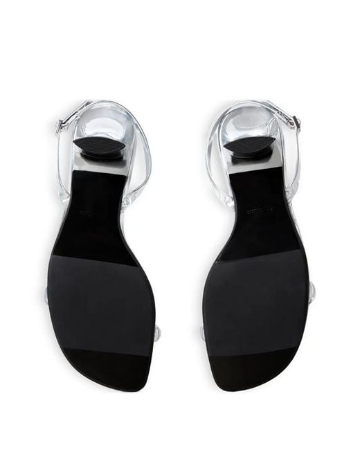 Calvin Klein White Sandales À Bride Arrière