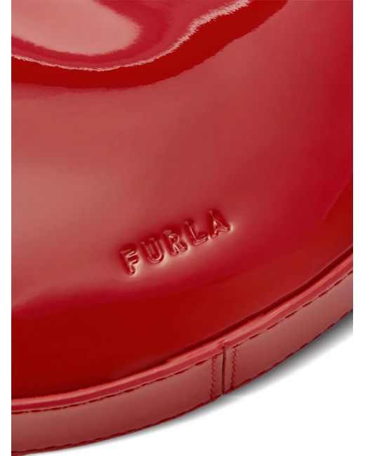 Furla Red Mini Delizia Shoulder Bag