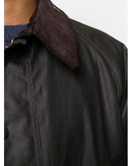 Barbour Black Bedale Wax Jacket for men
