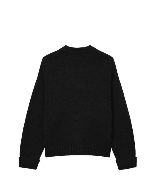 Izzue Black Logo-Patch V-Neck Cardigan for men