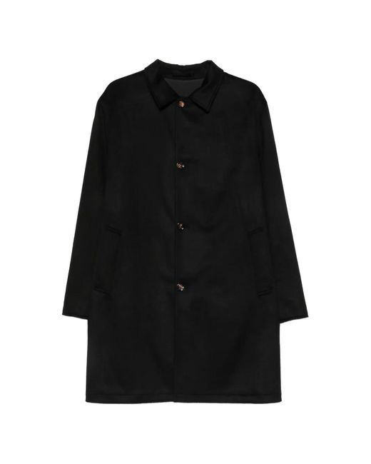 KIRED Black Single-Breasted Reversible Coat for men