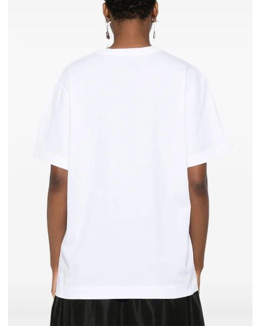 T-Shirt À Imprimé Nœud Simone Rocha en coloris White