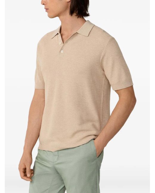 Hackett Multicolor Short-Sleeve Knitted Cotton Polo Shirt for men