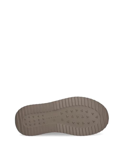 Inuikii Brown Classic Micro Platform Fur-Trim Slippers