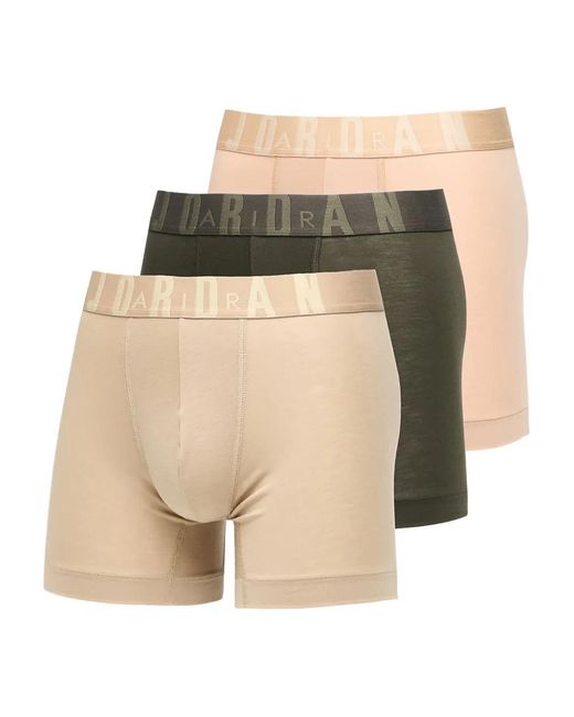 Nike Drie Boxershorts Met Logoband in het Natural