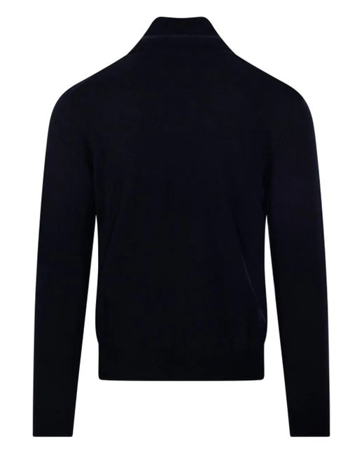 Altea Blue High-Neck Sweater for men
