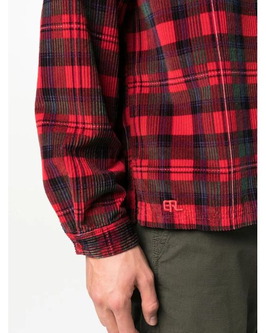 Camicia A Coste di ERL in Red da Uomo