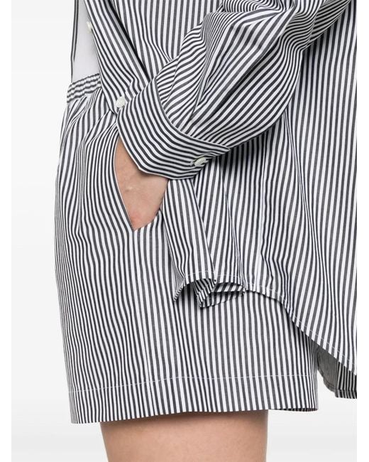 Lido Gray Striped Shorts