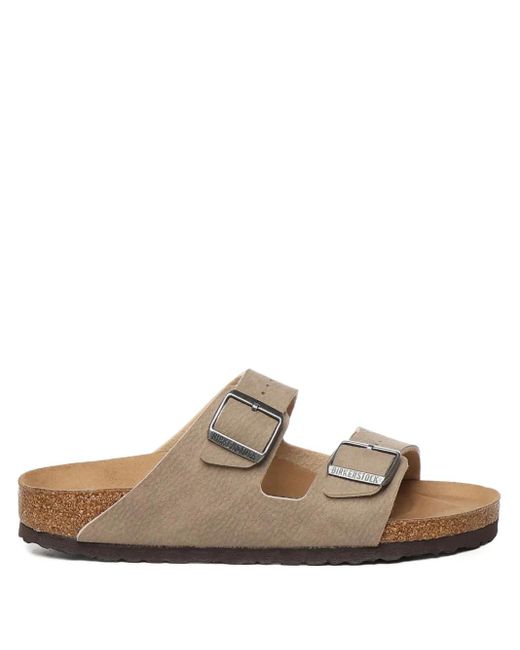 Birkenstock Men's White Arizona Double-Buckle Sandals