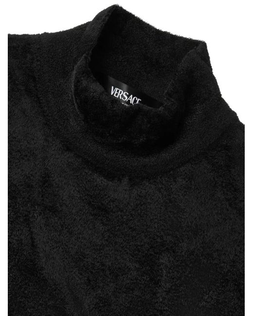 Pull À Col Montant Versace en coloris Black