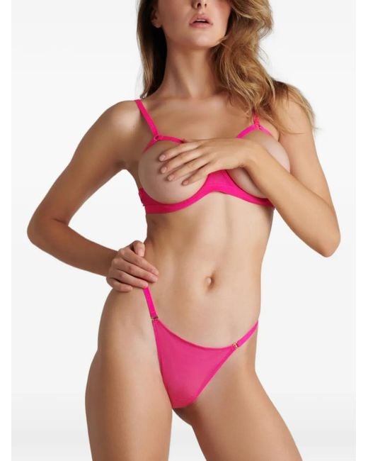 Maison Close Pink Neon Open Bra