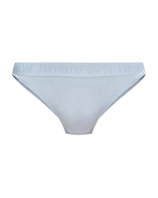 Bragas con logo Emporio Armani de color Blue