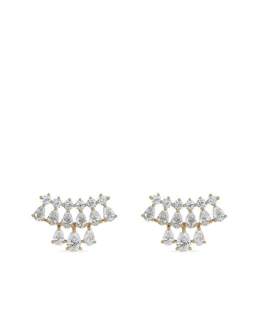 Anita Ko White 18K Daphne Diamond Earrings
