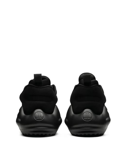 Leandro Lopes Black Mining Logo-Print Sneakers