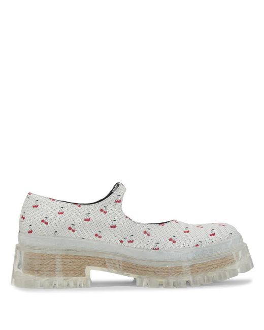 Marc Jacobs White The Step Forward Mary Jane Shoes