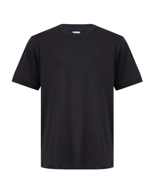 Eleventy Black Crew-Neck Short-Sleeve T-Shirt for men