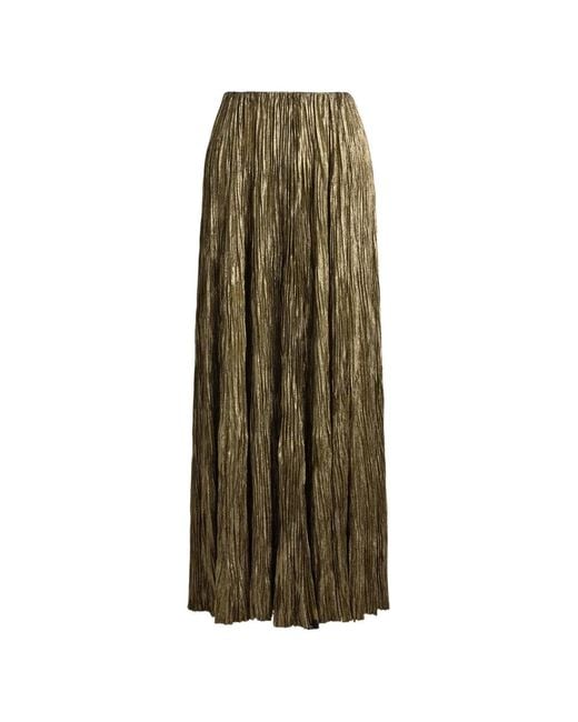 Ralph Lauren Green Luciana Maxi Skirt